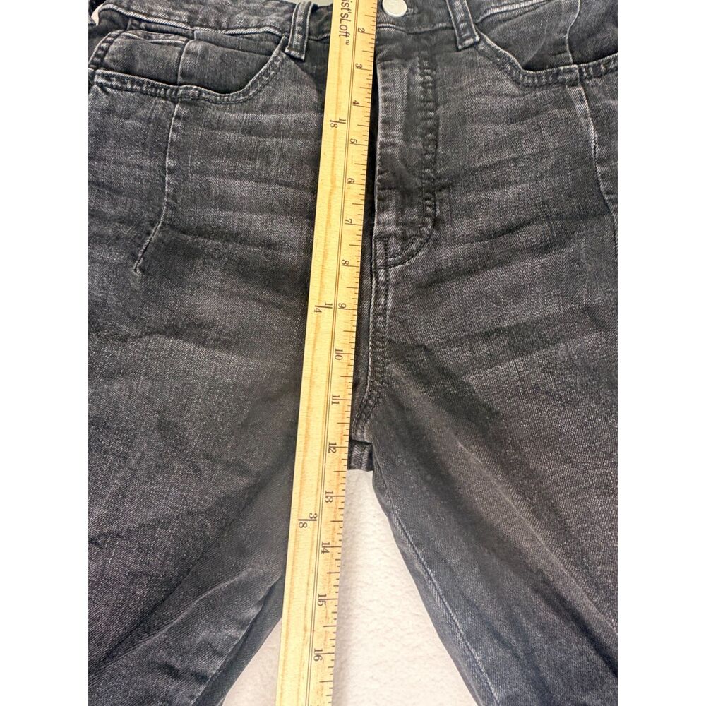 Pilcro Anthropologie Black Wide Leg Crop Jeans Women's High Rise Utility Denim - Picture 4 of 7